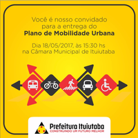 A Prefeitura Municipal de Ituiutaba Entrega na Tarde de Hoje o Plano de Mobilidade Urbana