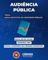 Audiência Pública discutirá o Novo Estatuto dos Servidores Públicos de Ituiutaba