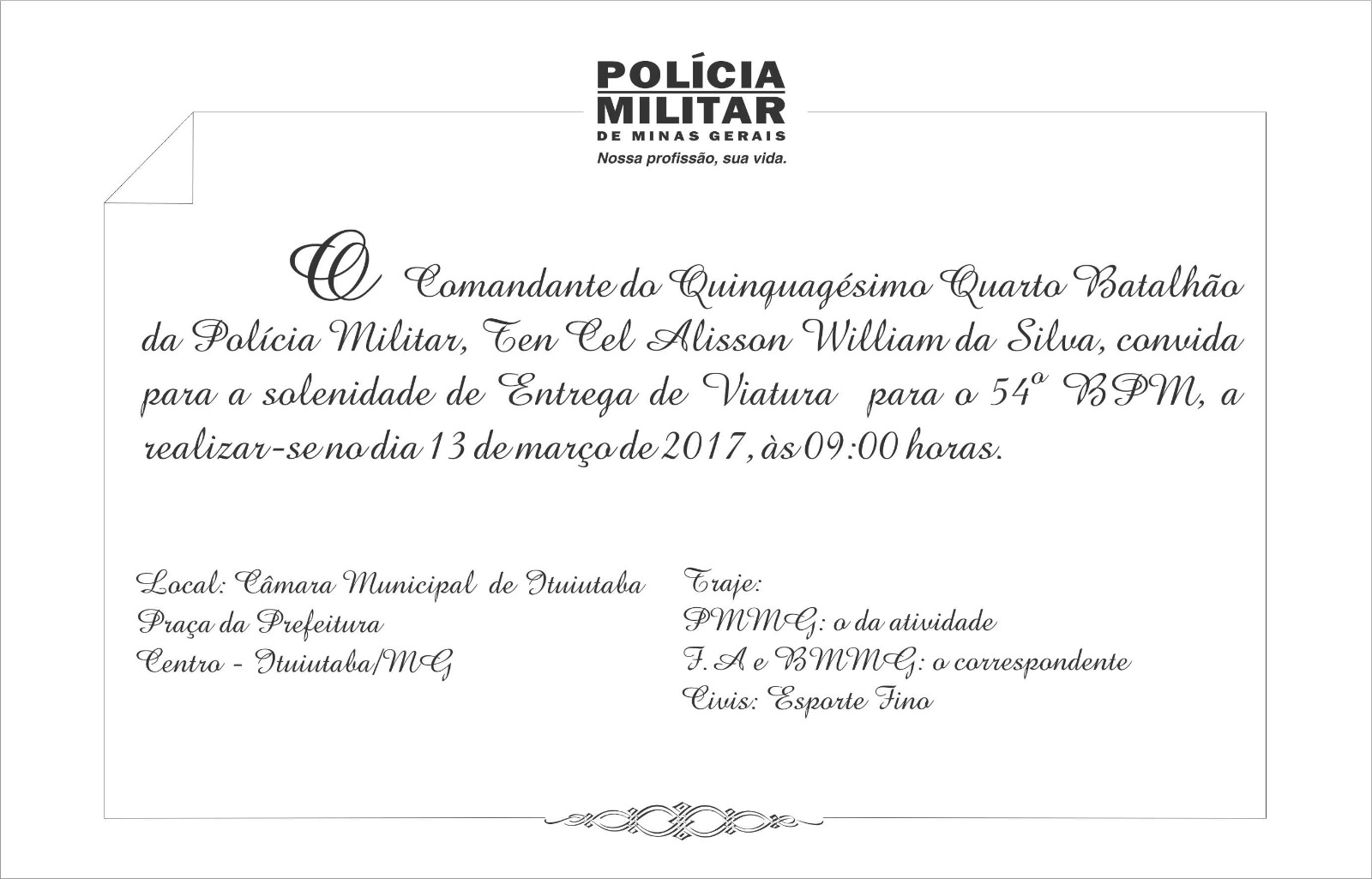 Entrega de Viaturas à Polícia Militar em Ituiutaba