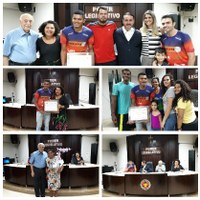 Jovem paratleta recebe Título de Cidadão Tijucano