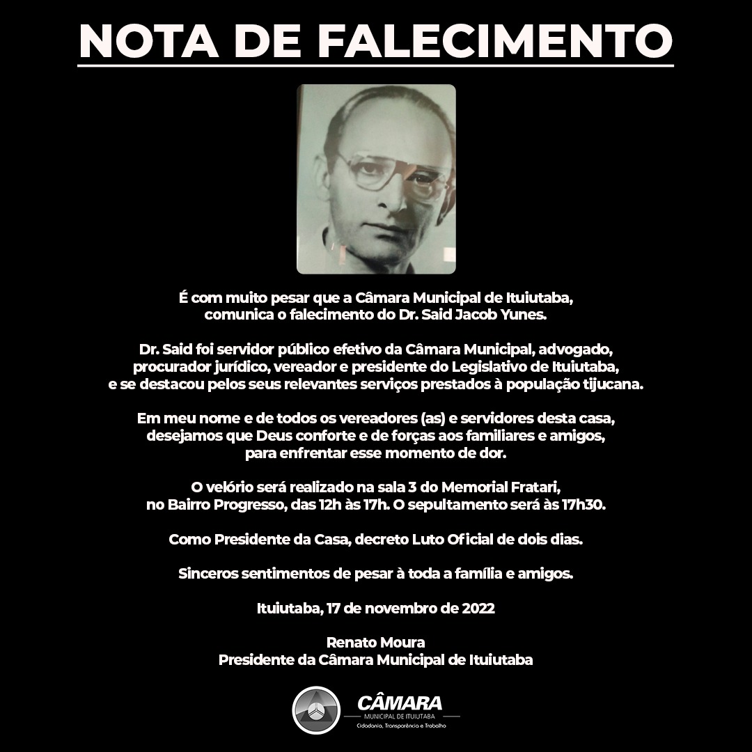 Nota de Pesar