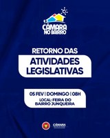 Projeto Câmara no Bairro retoma atividades a partir deste domingo (05), em Ituiutaba