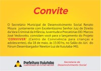 Projeto Conviver Fruto de Parceria é Consolidado Nessa Tarde