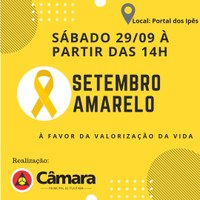 Setembro Amarelo no Portal dos Ipês em Ituiutaba