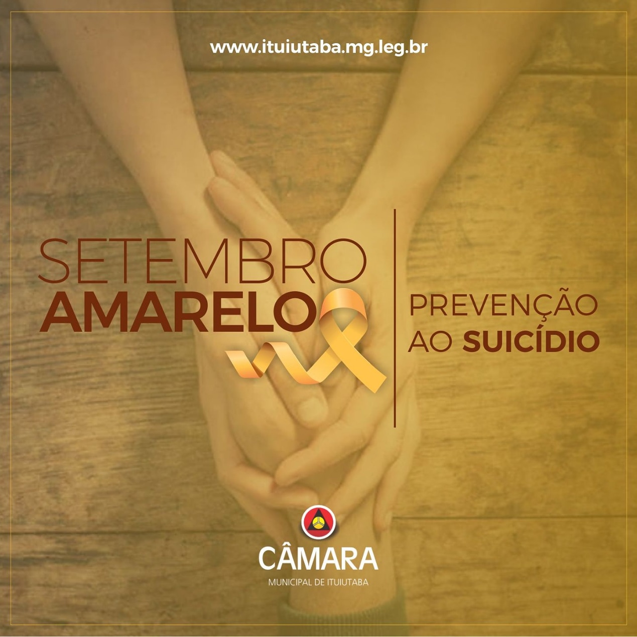 Setembro Amarelo, uma campanha de conscientização e prevenção contra o suicídio. 